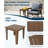 Hdpe Outdoor 2-Piece Coffee Table-258416183