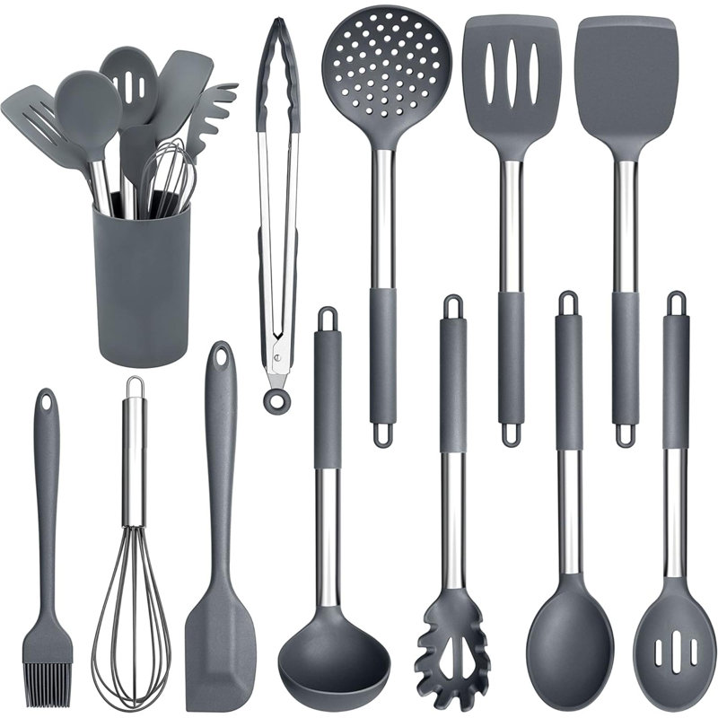 Rareweaves 12 Utensil Set, Grey