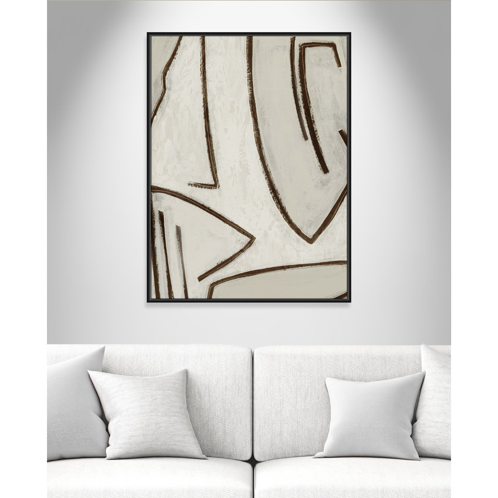 Line Work II, Black, 31.5" W x 41.5" H