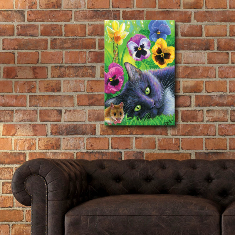 «Dreams Of Spring5» par Bridget Voth, art en verre acrylique Wal, H 24 po x l 16 po x P 0,2 po