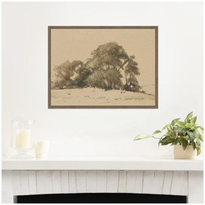 «In de duinen Bij Wassenaar 1875» par Bosthoom par Nostalgia, reproduction d'art sur toile encadrée