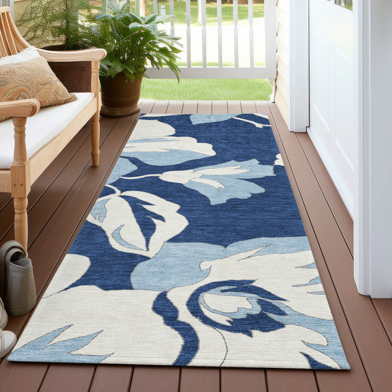  Tapis d'extérieur antidérapant Malchow, Tapis de couloir 2 pi 3 po x 7 pi 6 po