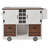 54" Farmhouse Kitchen Island With Drop Leaf, Power Outlet, Kitchen Storage Cart With 2 Doors, 2 Drawers, Rolling Kitchen Island On 4 Large Wheels With Spice Rack For Kitchen, Dining Room-1900848897