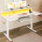Standing Desk With Large Monitor Shelf,u Shaped Electric Standing Desk With Built-in Power Outlets, Gaming Desk With Led Light, Home Office Desk With Keyboard Tray,writing Desk With Versatile Hook-55515632