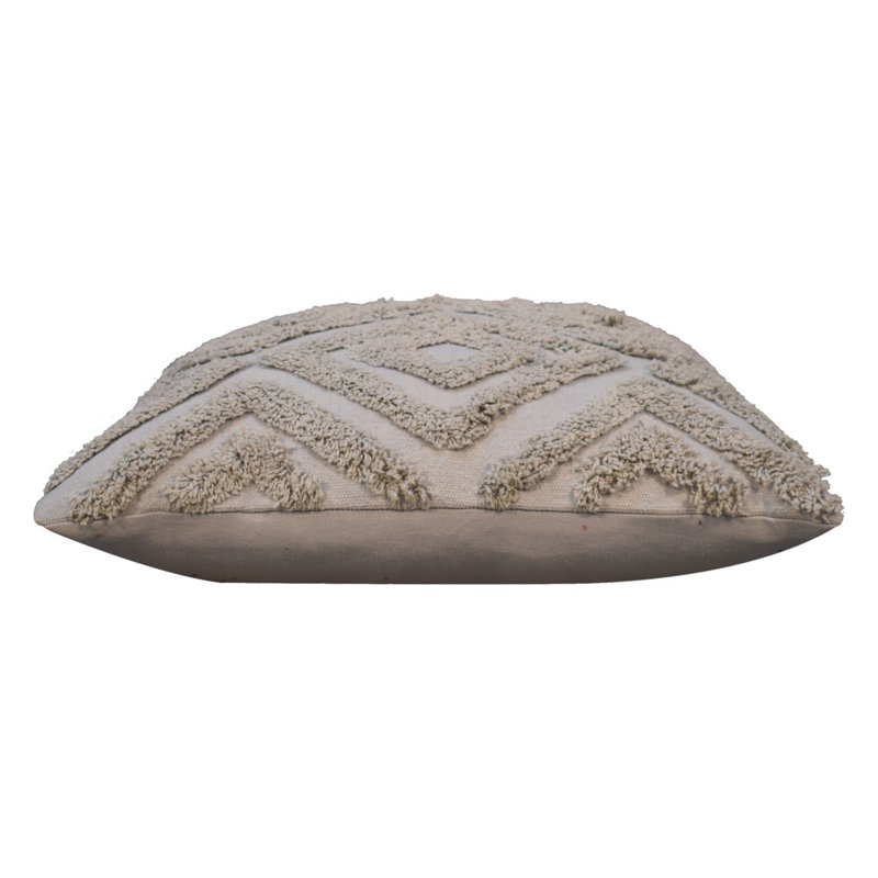 Square Throw Cushion, Grey