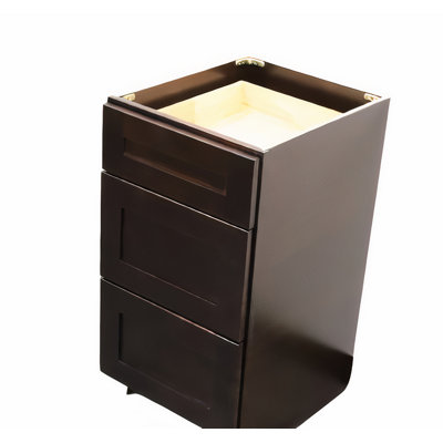 18" Bathroom Vanity 3 Drawer Base Ready-To-Assemble Cabinet