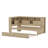Twin Size L-Shaped Design Sofa Bed Frame With Shelves And Trundle-8419764