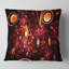 Conception abstraite rouge 3D - oreiller imprimé abstrait-29604340-29604343