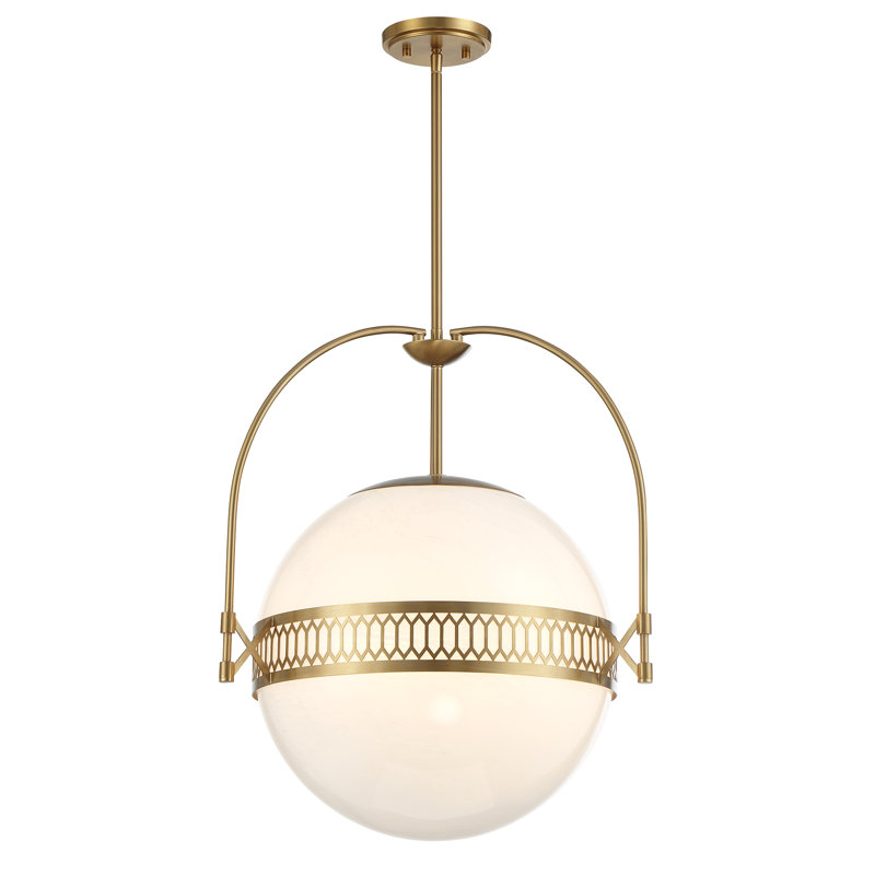 Thornhill 3-Light Pendant in Warm Brass, Warm Brass