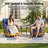 6-Piece Outdoor Wicker Patio Conversation Set With Swivel Chairs And Coffee Table-1363420861-1363420860
