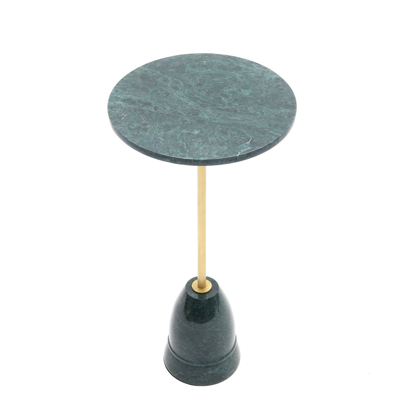 Viljami Genuine Green Marble End Table | Stylish & Durable