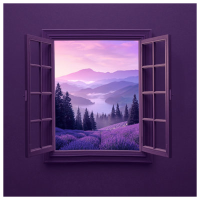 Lavender Mountain View Comforter
