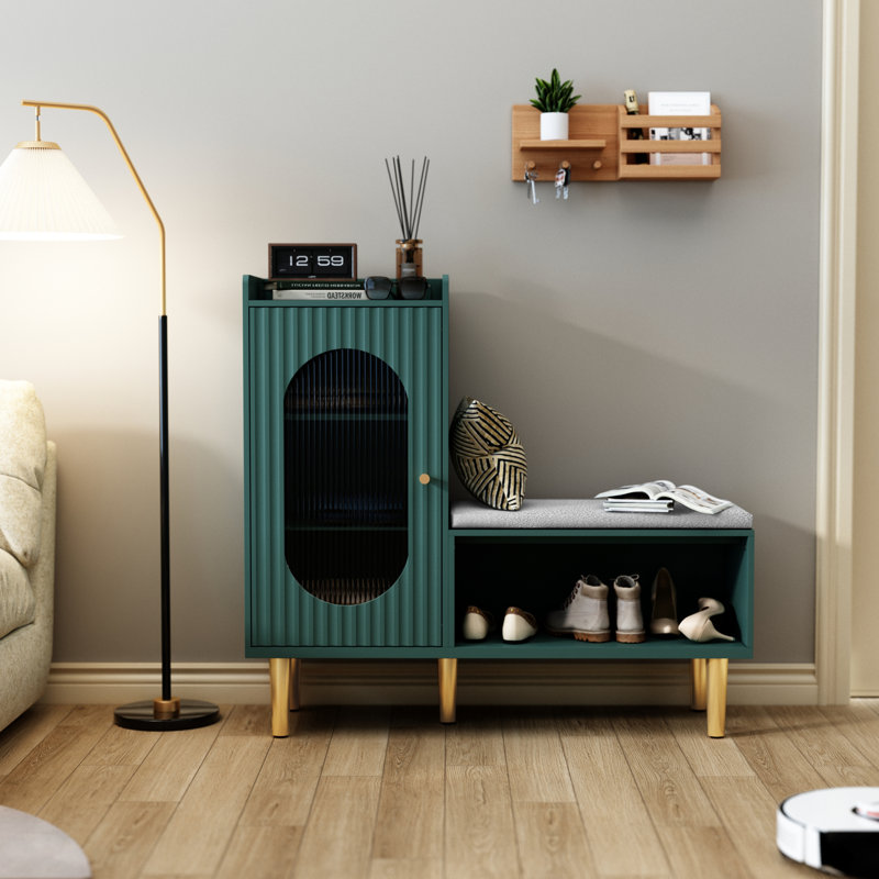 Banc de rangement Tokie, Vert