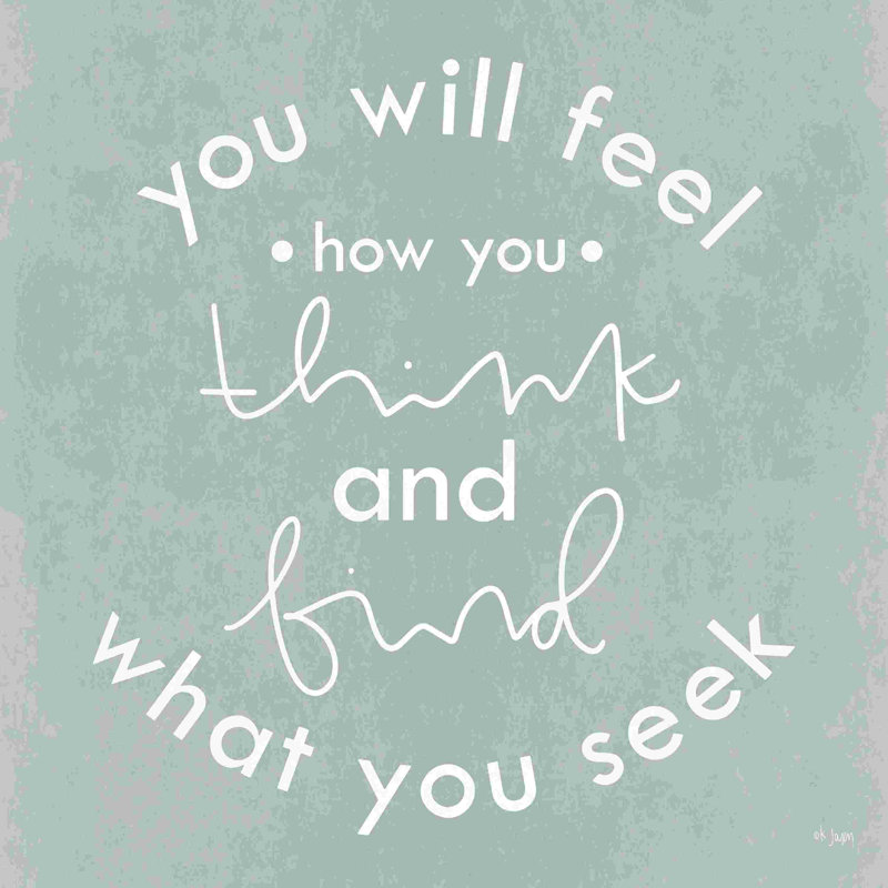 You Will Feel How You Think 2886806, H 12 po x l 12 po