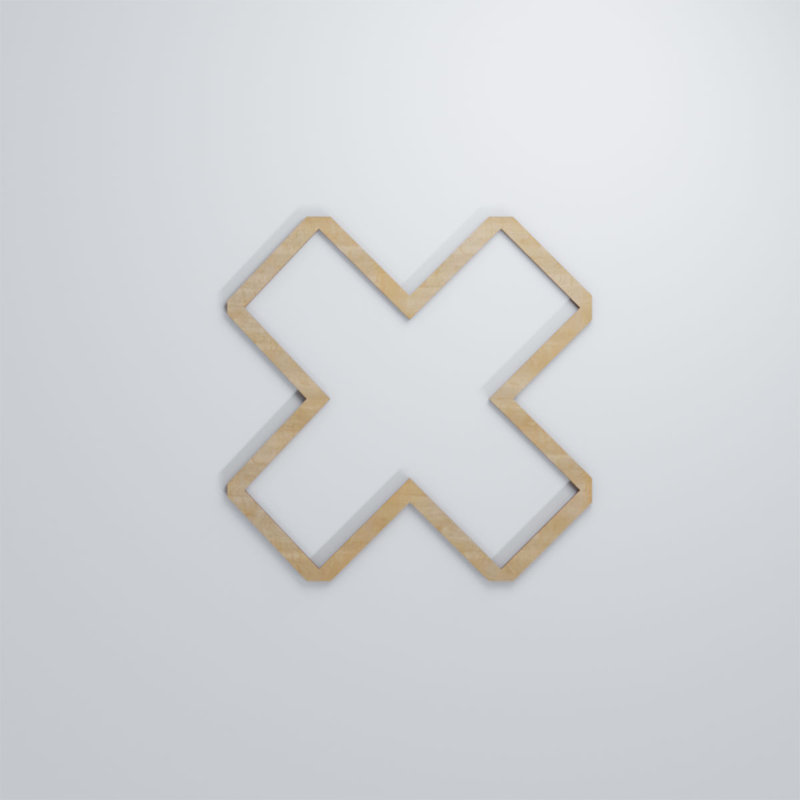 Panneaux muraux décoratifs en bois Fowler, Bouleau, H 11 3/8 po x l 11 3/8 po x P 3/8 po