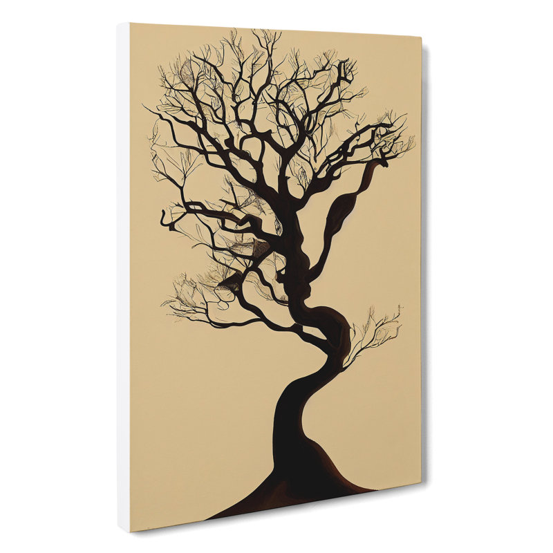 The Solo Tree No.2 - Wrapped Canvas, 50cm H x 35cm W x 3cm D