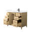 Janna 42" Freestanding Single Bathroom Vanity with Quartz Top-1718999957-1718999958-1718999959