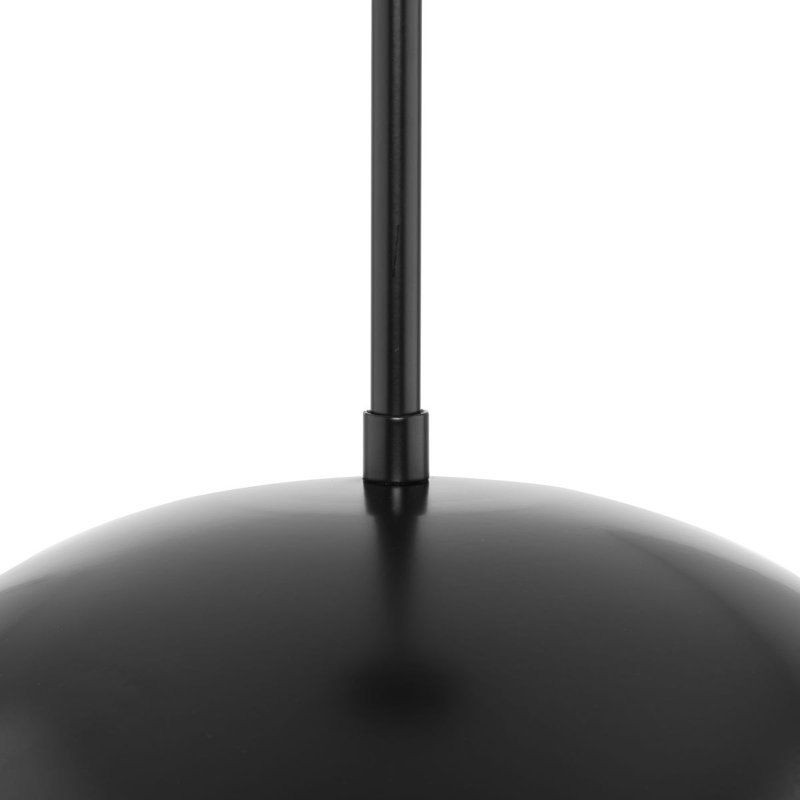 Ashantae 1 - Light Dome Pendant, 120.5" H x 15.75" W x 15.75" D, Matte Black