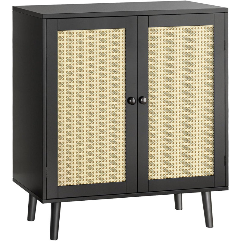 Cuadra Solid Wood Accent Cabinet, Natural