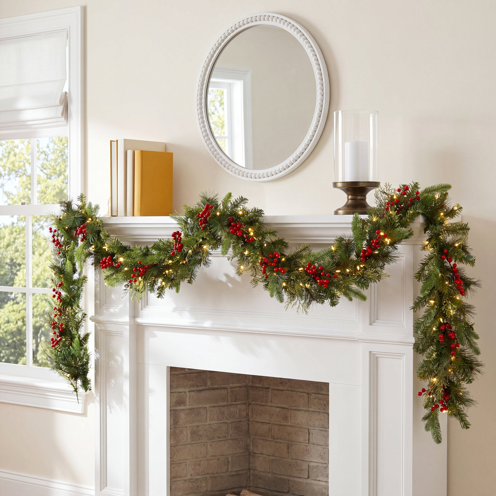 108" Pre-Lit Classical Christmas Garland