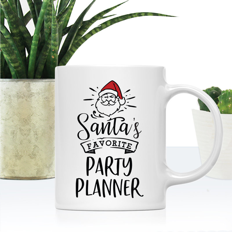 Grande tasse à café Tuileries, « Santa's Favorite Party Planner »