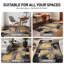 Rambo Performance Abstract Yellow/Black/Grey Area Rug-1492774638