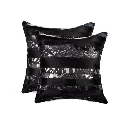 Madrid Leather Throw Pillow