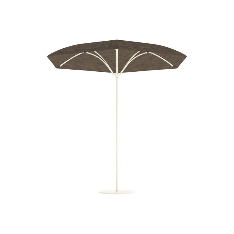 Trace 110'' W Sunbrella® Umbrella, Cape Cove, Manual Lift, Snow