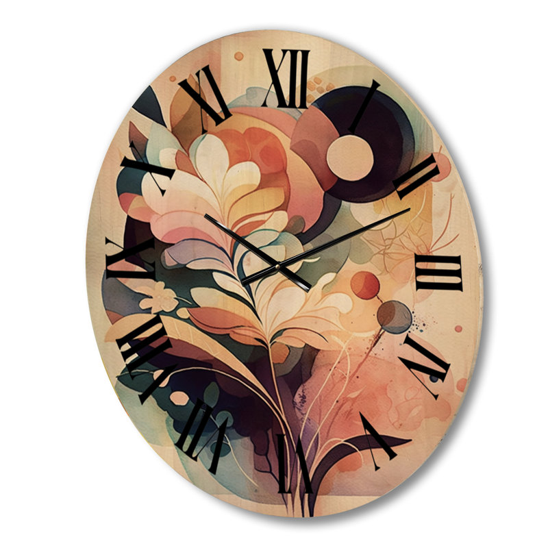 Horloge murale en bois massif Nestori, Moyenne