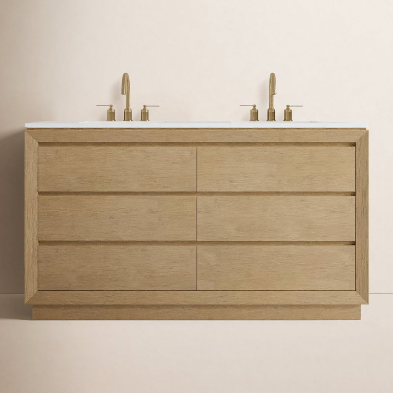 Meuble-lavabo double Esi Antony, L 60 po