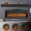 44"Wall Recessed Electric Fireplace With Remote