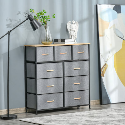 Commode verticale en métal avec 9 tiroirs