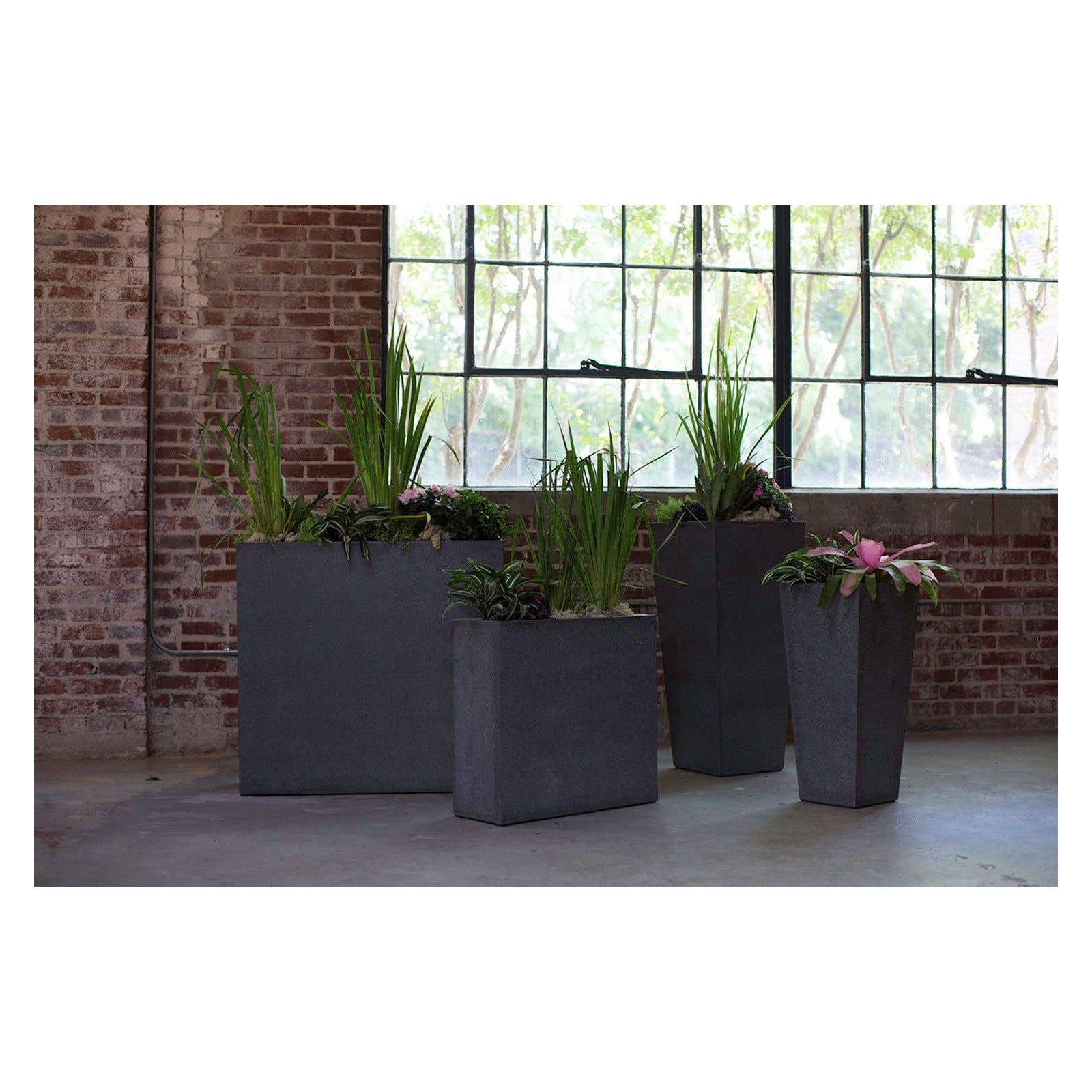 Cosmic Handmade Pot Planter, 37.5" H x 35.5" W x 13.5" D