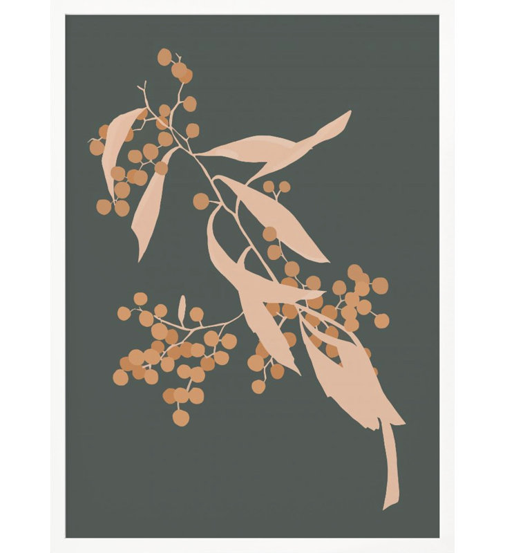 "The Blooming Touch" Framed Textured Wall Art, Blanc, H 24 po x l 18 po