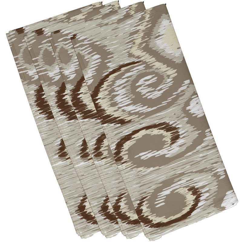 Ensemble de serviettes 4 pièces Joachim, L 18 po x L 18 po, Brun