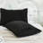 Black Pillowcases King Size Set of 2 Pom Pom Pillow Cases Soft Washed Microfiber Boho Pillow Cover Black Decorative Pillow Cases for Bedroom Ball Fringe Pillowcases, 2 Pack-123121725-123121716