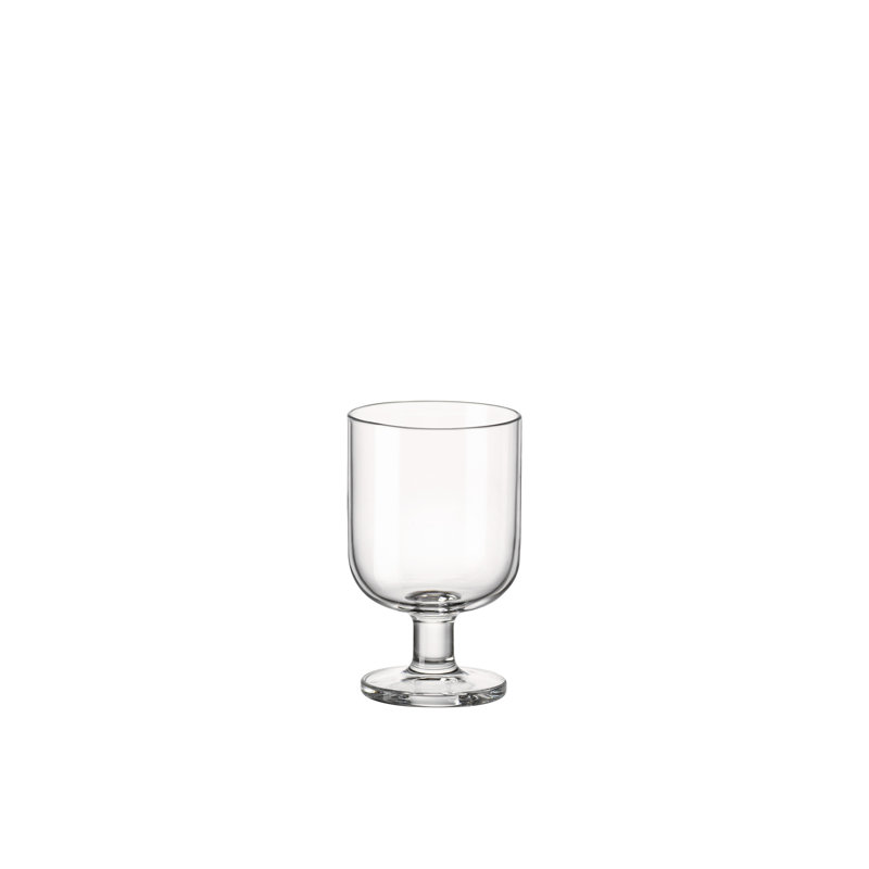 Hosteria Clear Tempered Glass Stackable Wine Goblets, Set of 6