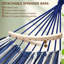 Portable Tree Hammock with Detachable Spreader Bar Pillow 2 Strong Webbings 2 Carabiners