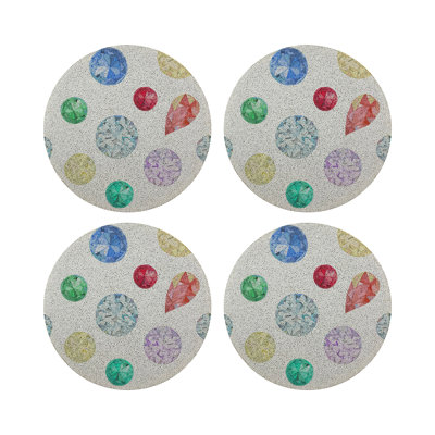 Jewel Round Beaded Placemat