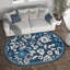 Tapis bleu foncé Alida-215879066