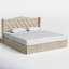 Lit plateforme tapissier Knott Riley-1076516387-1076516390