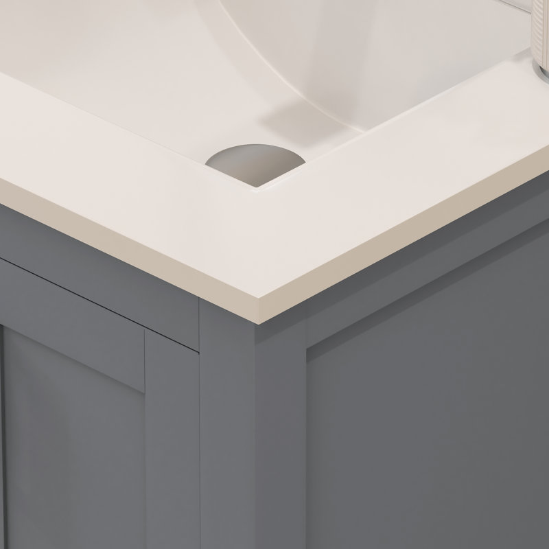 Base de meuble-lavabo 23 po Rooh seulement, Gris anthracite