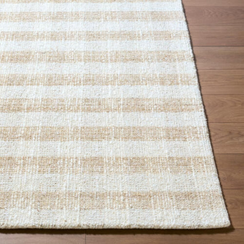 Toronto Handmade Wool Striped Area Rug, Rectangle 6' x 9'