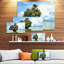 Tree Island in Summer - Reproduction de photo sur toile tendue-26124983