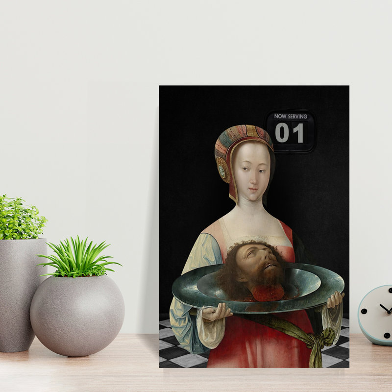 «Now Serving Classic Contemporary», art mural, H 18 po x l 12 po