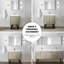 Meuble-lavabo rustique 30 po L, P 20 po, comptoir en quartz blanc, robinet en nickel brossé et miroir mural suspendu de 28 po de large avec grattoir - inclus