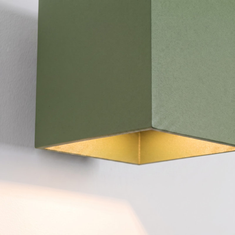QUAD Flush Mounted Sconce, Wall lamp QUAD 1 olive green, Olive Green, 1 Light