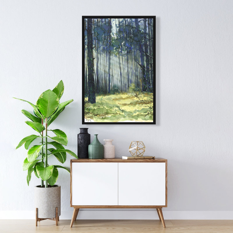 Toile encadrée pour chambre à coucher Glow - Hygge, H 37,25 po x l 25,25 po