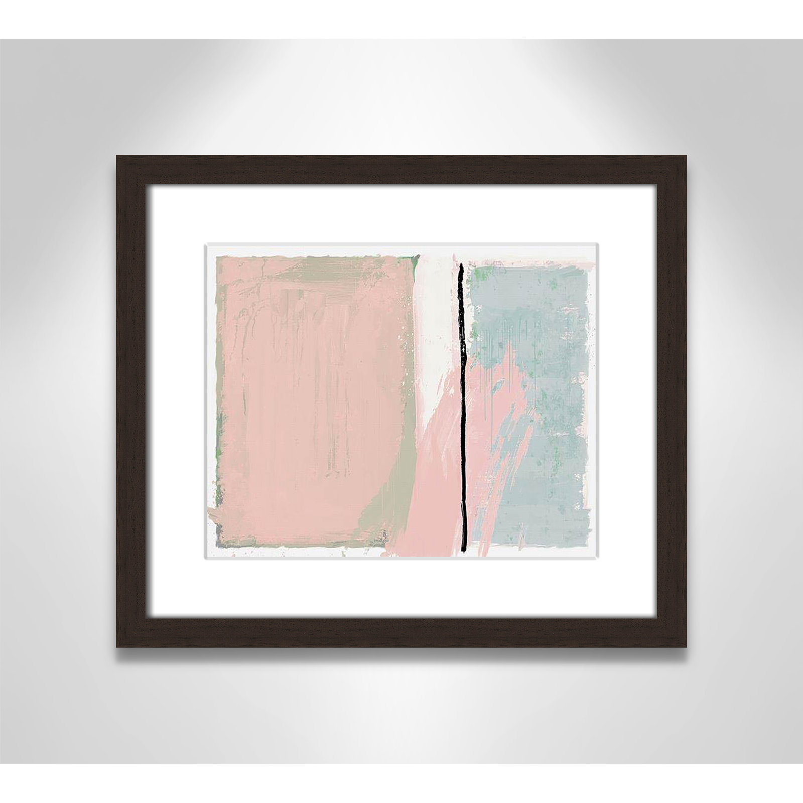 Pastel Opulance by Casa Fine Arts, White, Walnut Box Picture Framed, 13" H x 15" W x 1.25" D