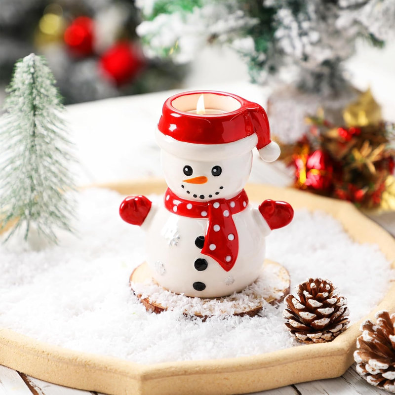 Designer Candle with Ceramic Holder